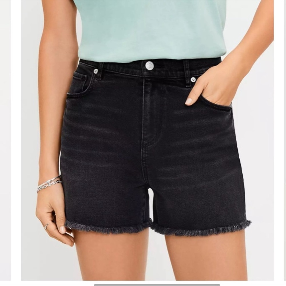High Waisted Loft Denim Jeans - raw hem